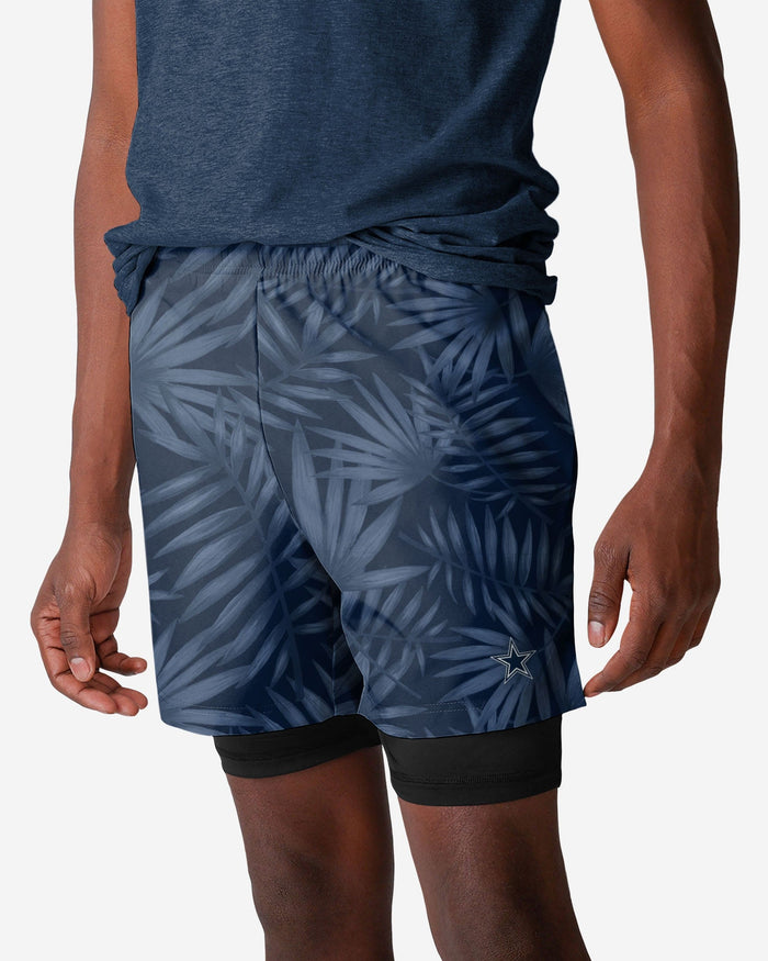 Dallas Cowboys Floral Black Liner Shorts FOCO S - FOCO.com