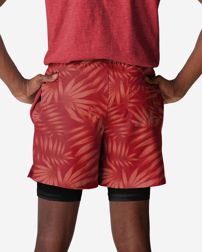 Kansas City Chiefs Floral Black Liner Shorts FOCO - FOCO.com