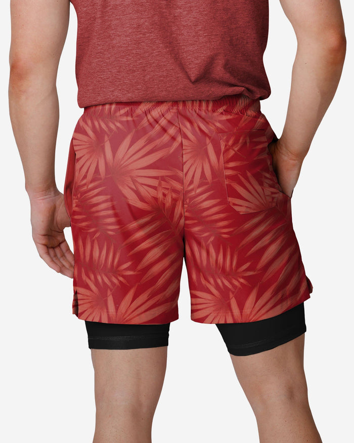 San Francisco 49ers Floral Black Liner Shorts FOCO - FOCO.com