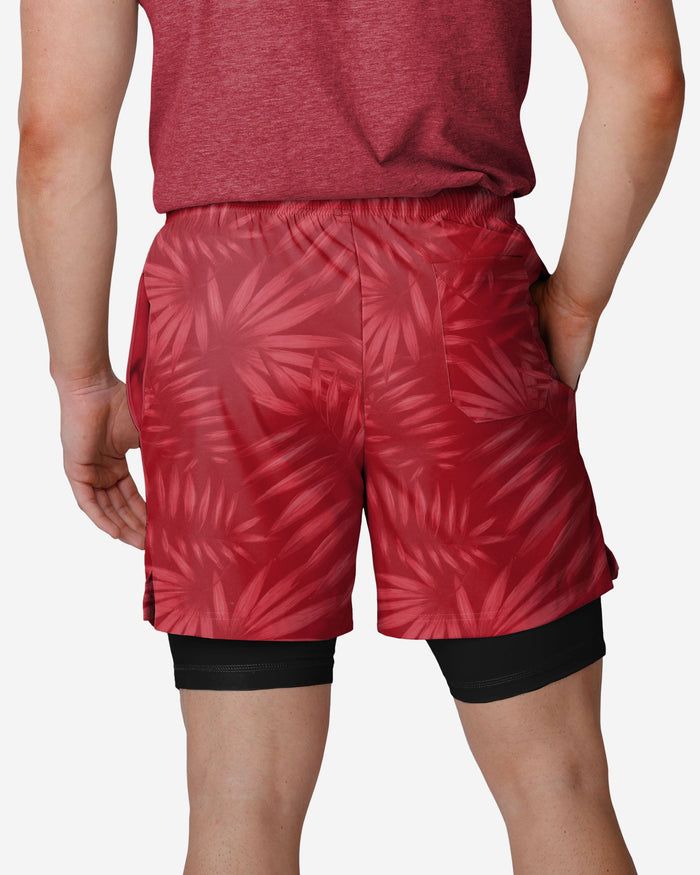 Tampa Bay Buccaneers Floral Black Liner Shorts FOCO - FOCO.com