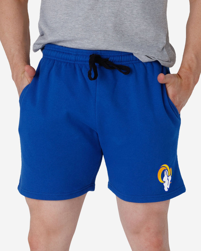 Los Angeles Rams Solid Fleece Shorts FOCO S - FOCO.com