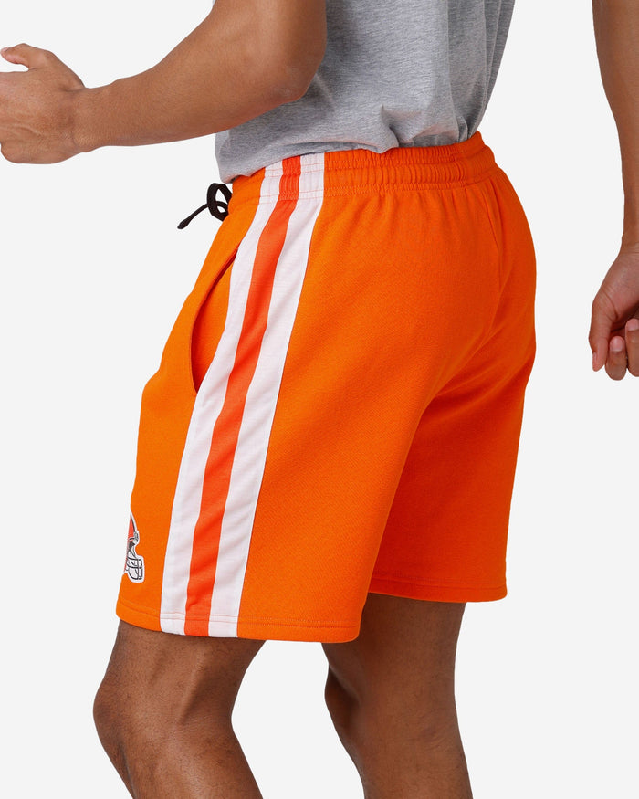 Cleveland Browns Side Stripe Fleece Shorts FOCO - FOCO.com