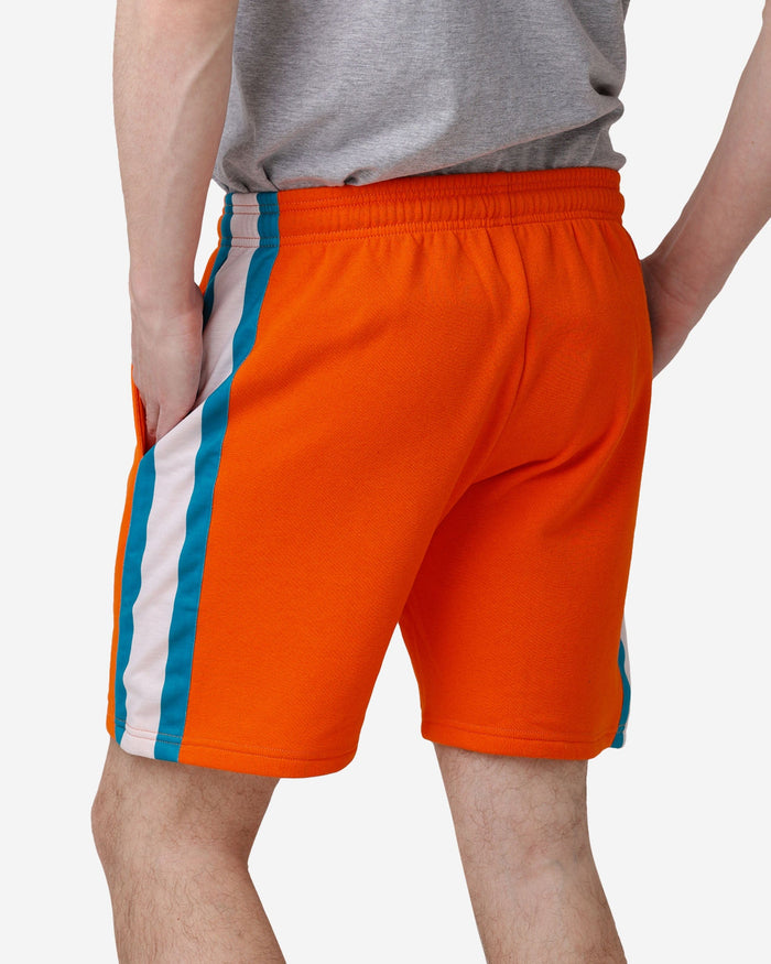 Miami Dolphins Side Stripe Fleece Shorts FOCO - FOCO.com