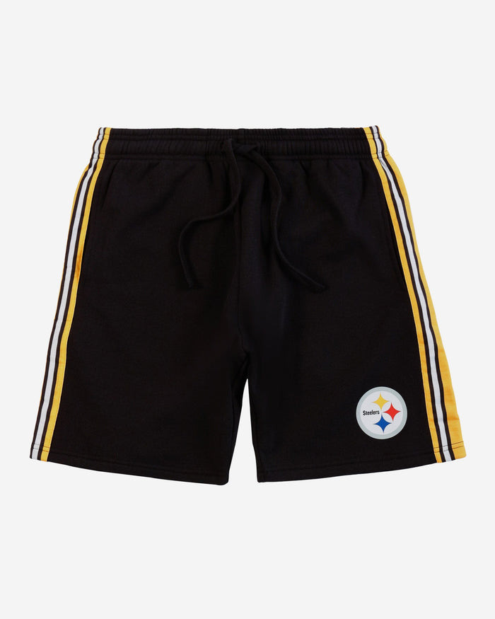 Pittsburgh Steelers Side Stripe Fleece Shorts FOCO - FOCO.com