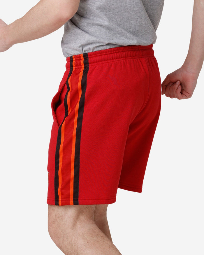 Tampa Bay Buccaneers Side Stripe Fleece Shorts FOCO - FOCO.com