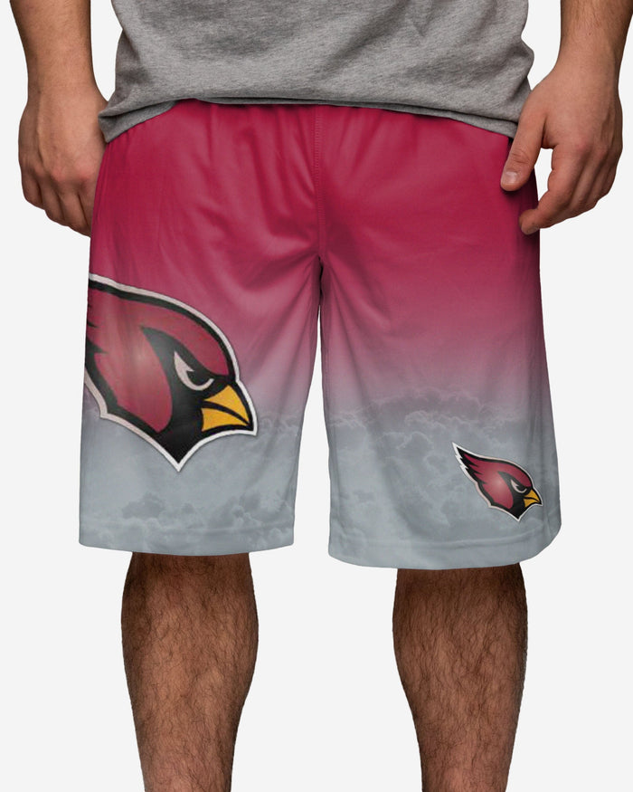 Arizona Cardinals Gradient Big Logo Training Shorts FOCO - FOCO.com