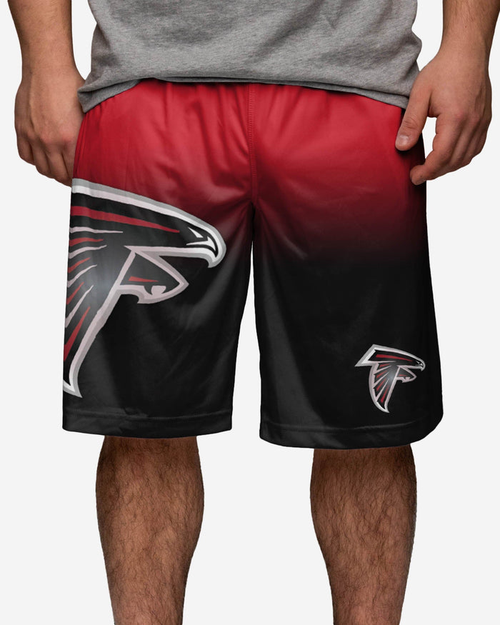 Atlanta Falcons Gradient Big Logo Training Shorts FOCO - FOCO.com