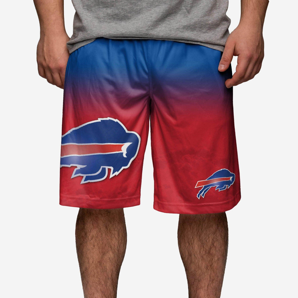 Buffalo Bills Gradient Big Logo Training Shorts FOCO - FOCO.com