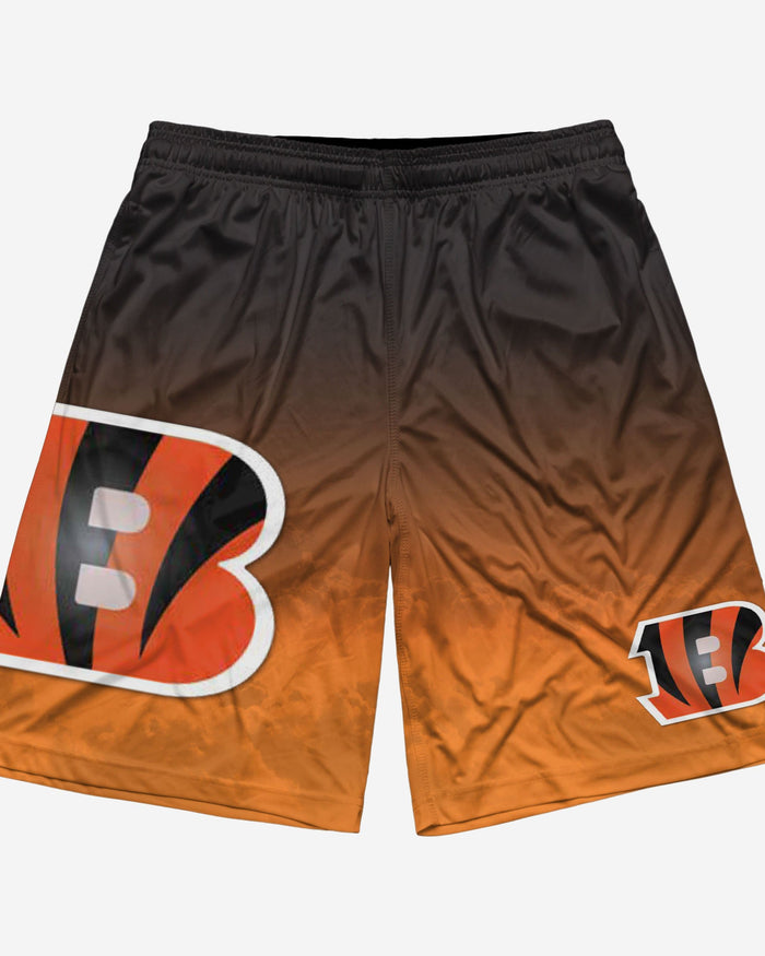 Cincinnati Bengals Gradient Big Logo Training Shorts FOCO - FOCO.com