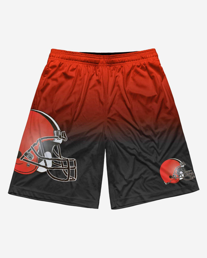 Cleveland Browns Gradient Big Logo Training Shorts FOCO - FOCO.com