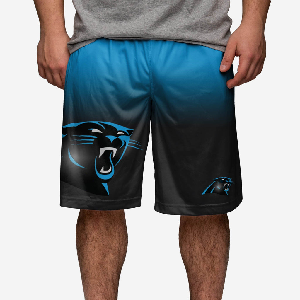 Carolina Panthers Gradient Big Logo Training Shorts FOCO - FOCO.com