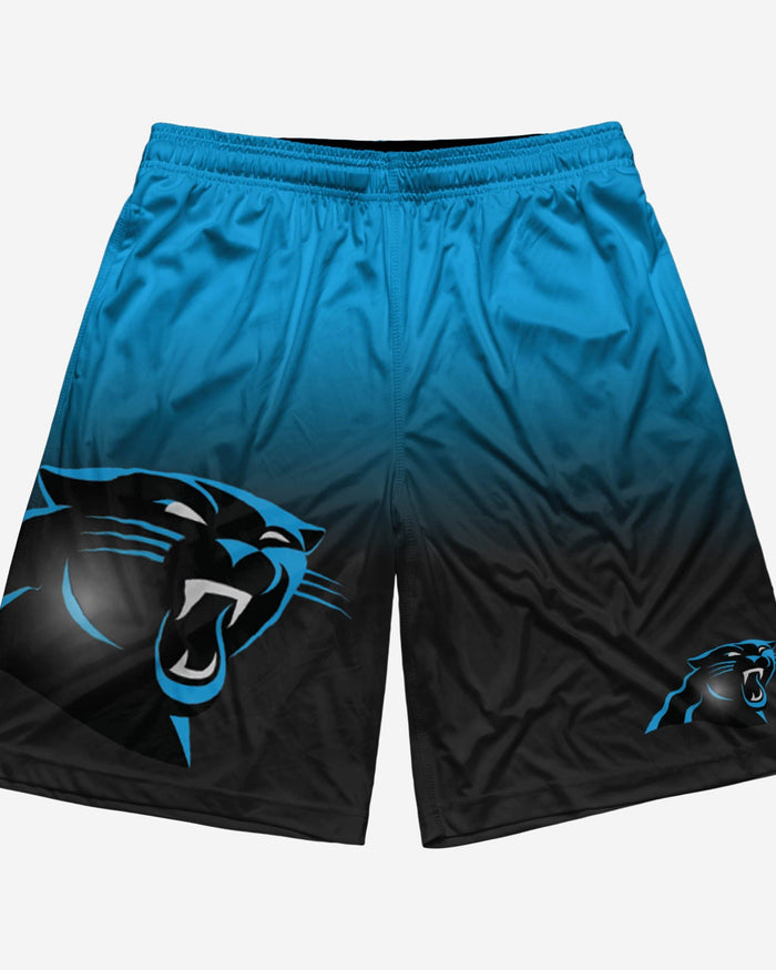 Carolina Panthers Gradient Big Logo Training Shorts FOCO - FOCO.com