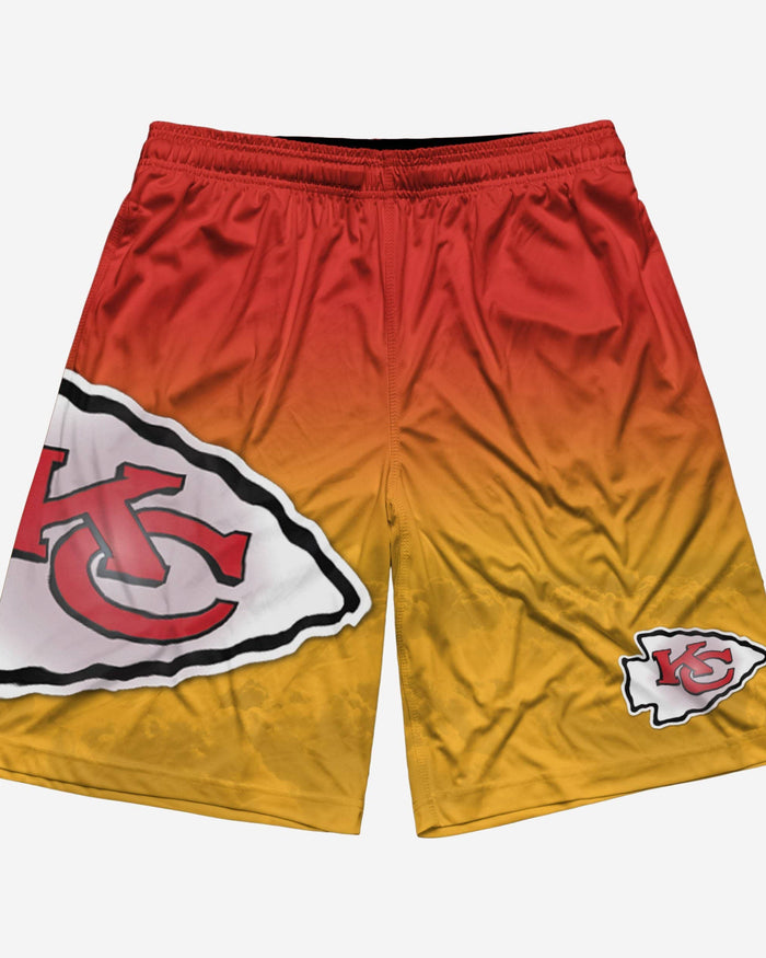 Kansas City Chiefs Gradient Big Logo Training Shorts FOCO - FOCO.com