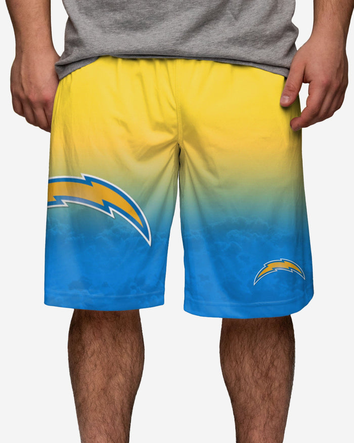 Los Angeles Chargers Gradient Big Logo Training Shorts FOCO S - FOCO.com