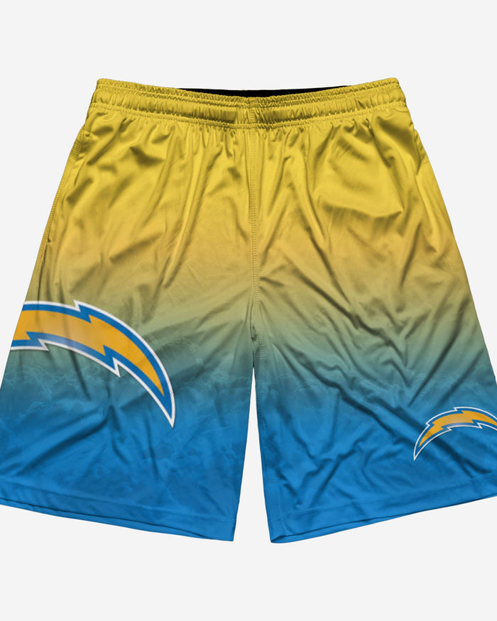 Los Angeles Chargers Gradient Big Logo Training Shorts FOCO - FOCO.com