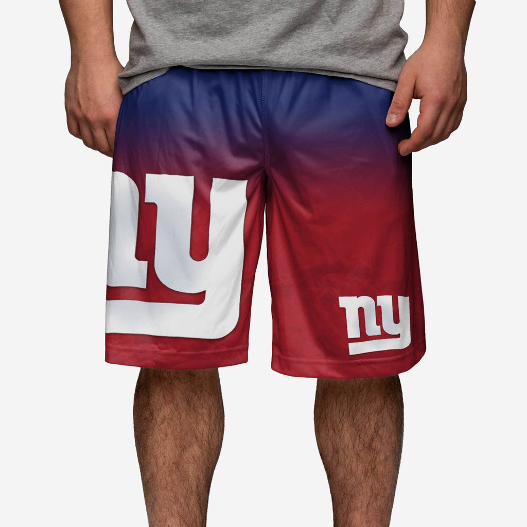 New York Giants Gradient Big Logo Training Shorts FOCO - FOCO.com