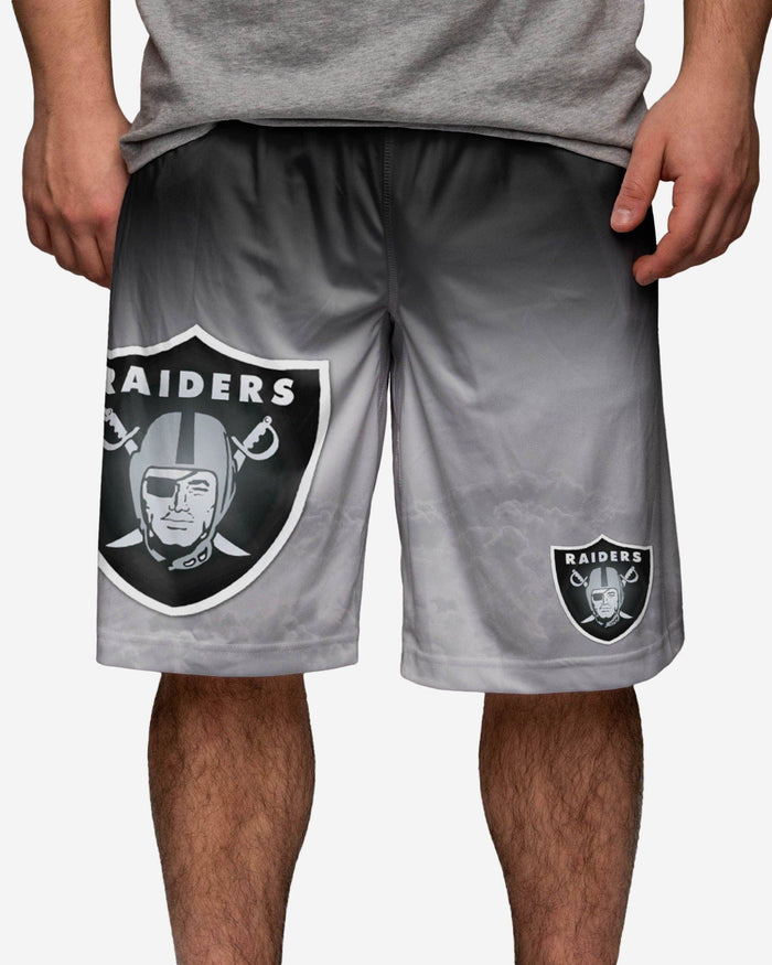 Las Vegas Raiders Gradient Big Logo Training Shorts FOCO - FOCO.com