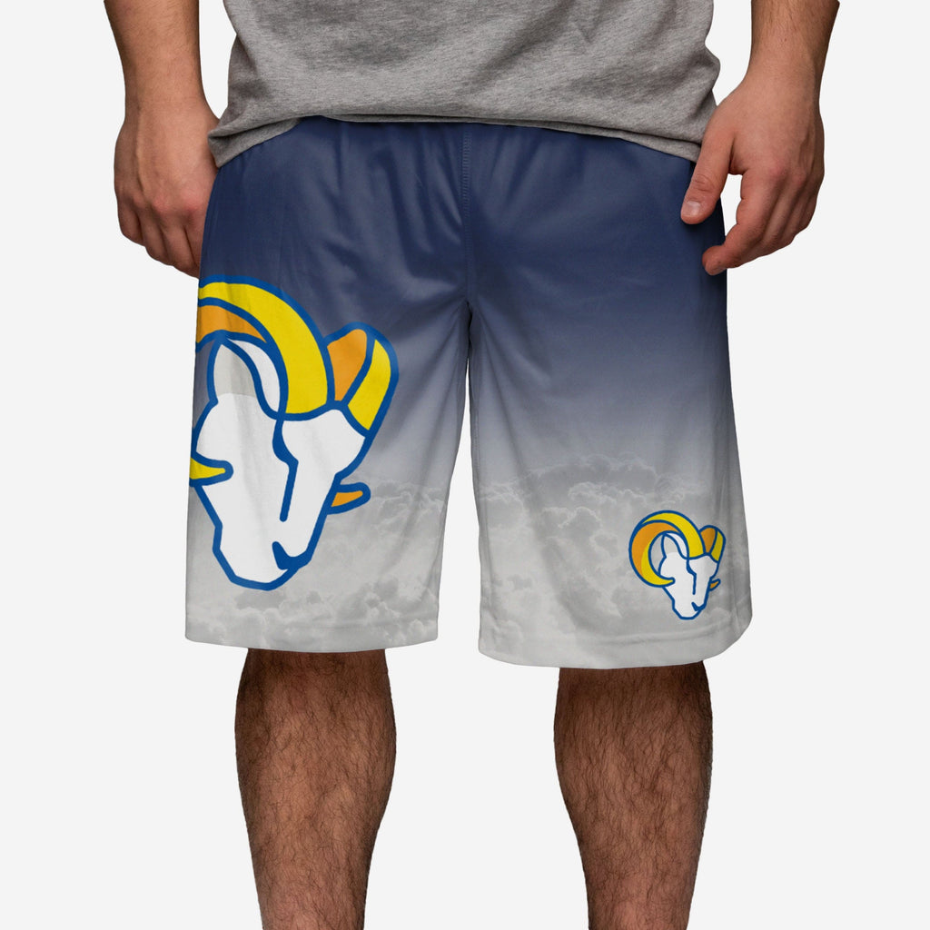 Los Angeles Rams Gradient Big Logo Training Shorts FOCO S - FOCO.com