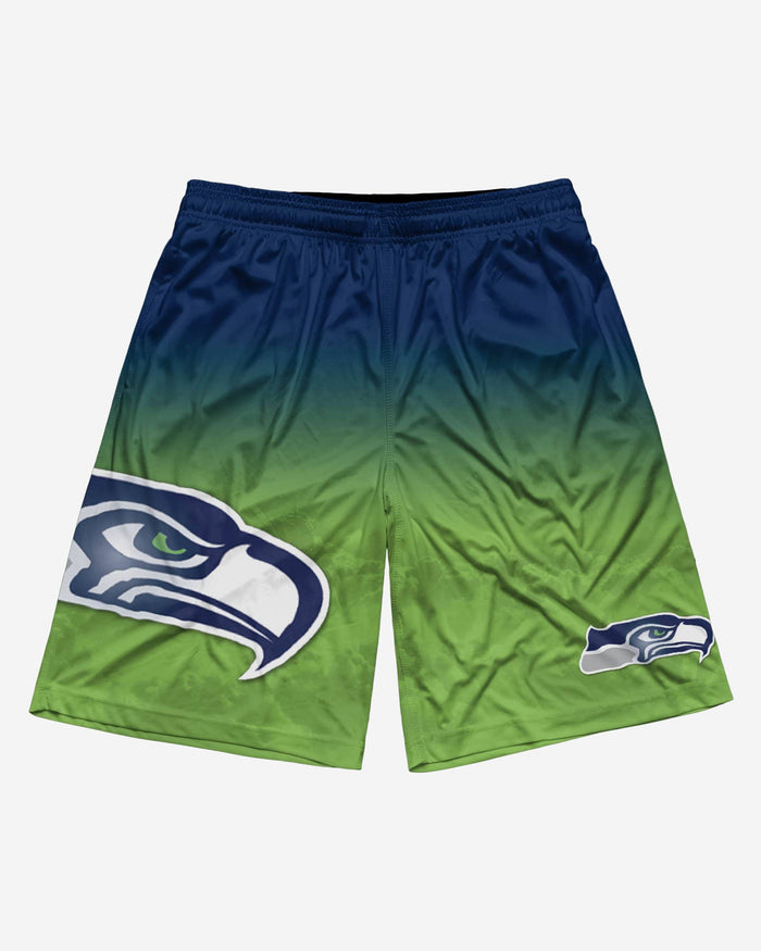 Seattle Seahawks Gradient Big Logo Training Shorts FOCO - FOCO.com