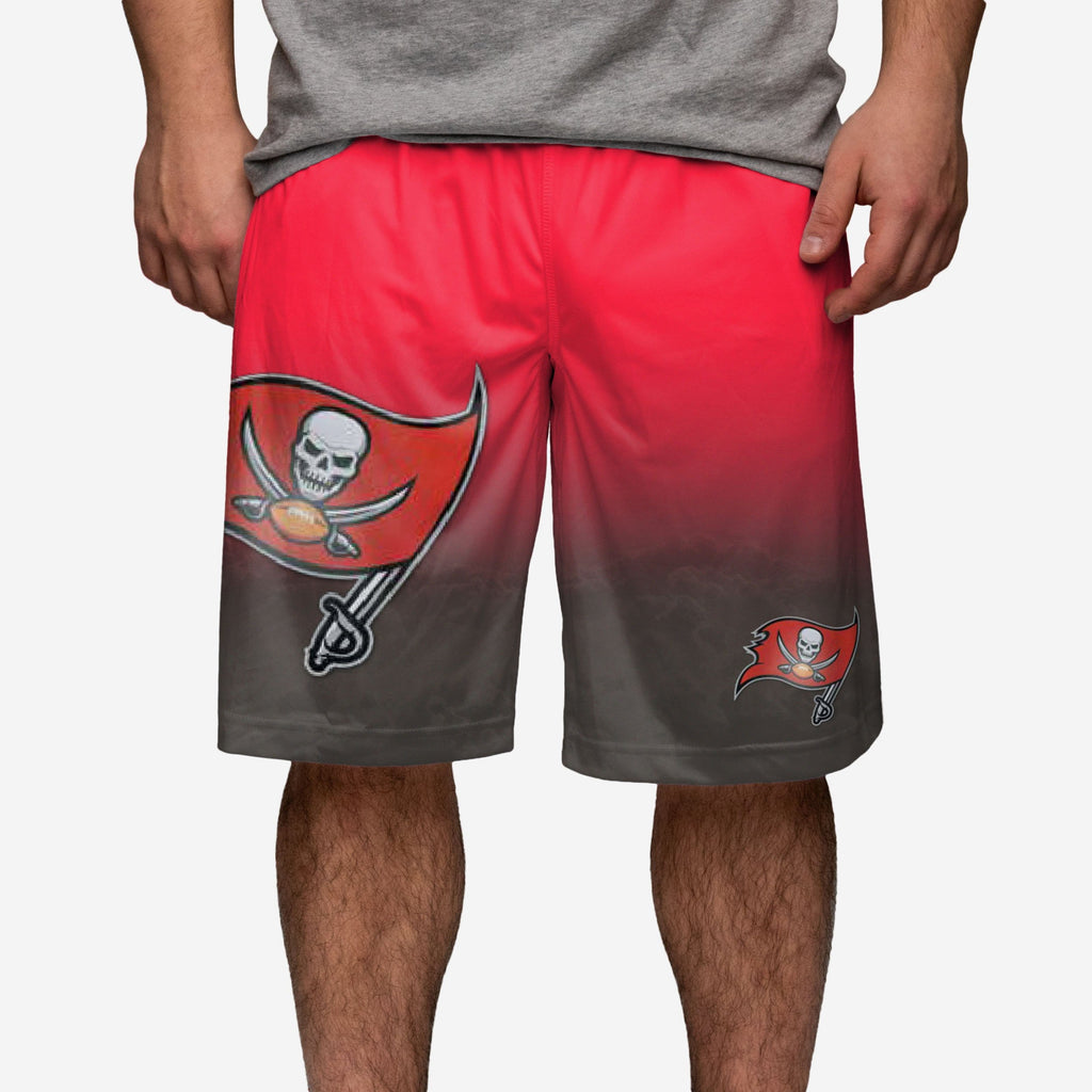 Tampa Bay Buccaneers Gradient Big Logo Training Shorts FOCO S - FOCO.com