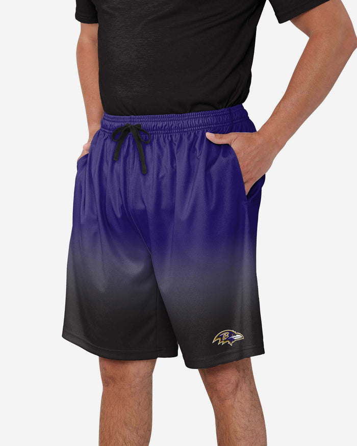 Baltimore Ravens Game Ready Gradient Training Shorts FOCO S - FOCO.com