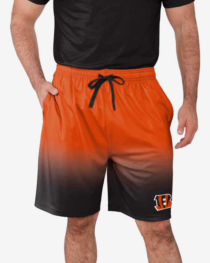 Cincinnati Bengals Game Ready Gradient Training Shorts FOCO S - FOCO.com