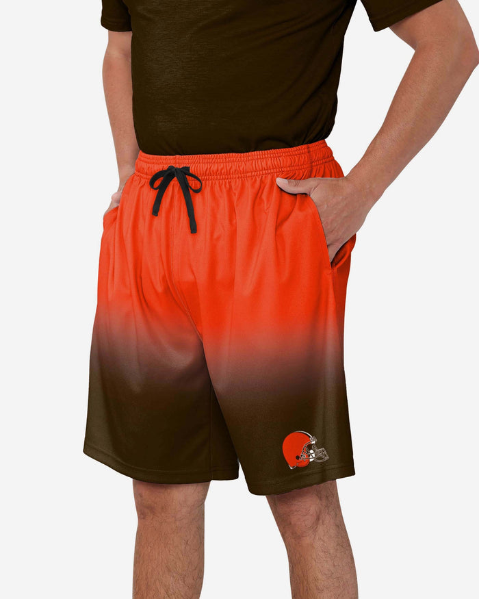 Cleveland Browns Game Ready Gradient Training Shorts FOCO S - FOCO.com