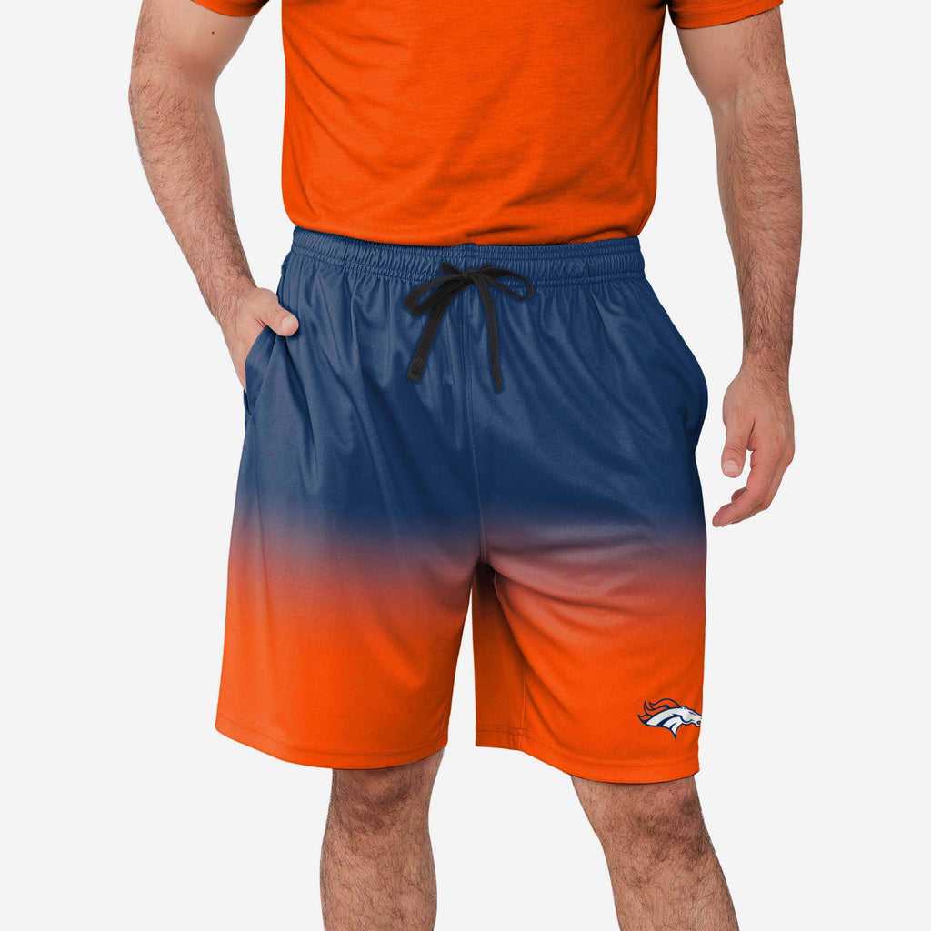 Denver Broncos Game Ready Gradient Training Shorts FOCO S - FOCO.com