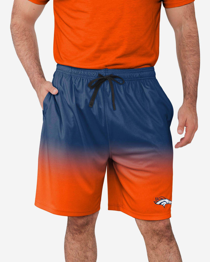 Denver Broncos Game Ready Gradient Training Shorts FOCO S - FOCO.com