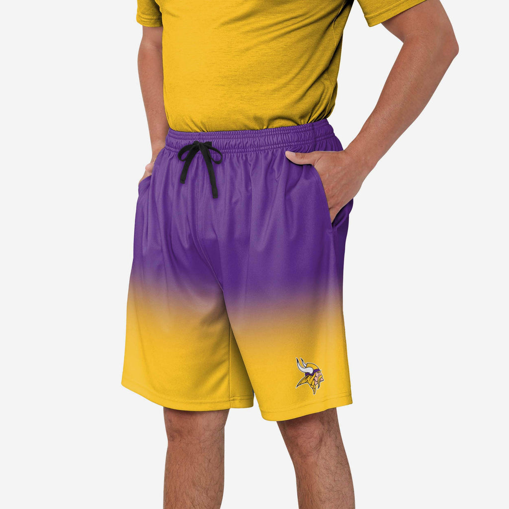 Minnesota Vikings Game Ready Gradient Training Shorts FOCO S - FOCO.com