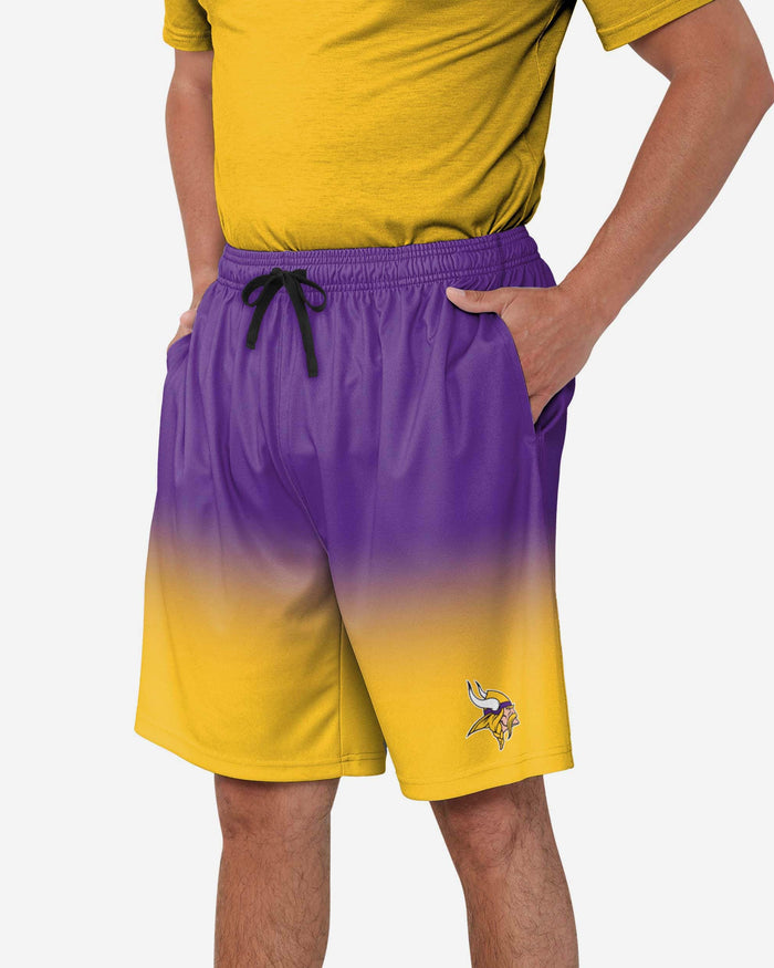 Minnesota Vikings Game Ready Gradient Training Shorts FOCO S - FOCO.com