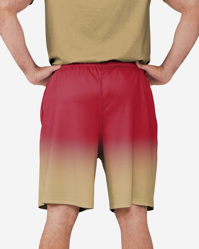 San Francisco 49ers Game Ready Gradient Training Shorts FOCO - FOCO.com