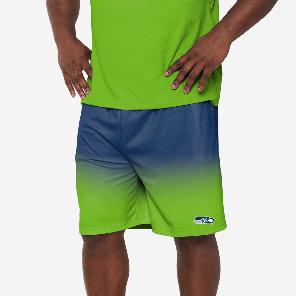 Seattle Seahawks Game Ready Gradient Training Shorts FOCO S - FOCO.com