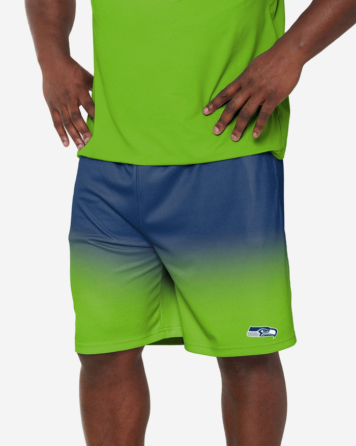 Seattle Seahawks Game Ready Gradient Training Shorts FOCO S - FOCO.com