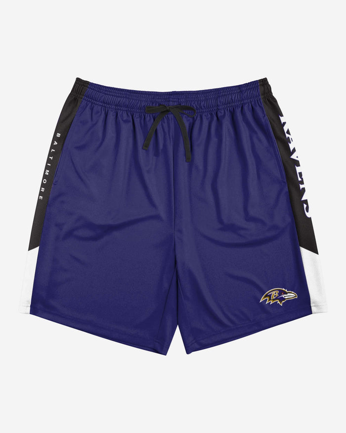 Baltimore Ravens Side Stripe Training Shorts FOCO - FOCO.com