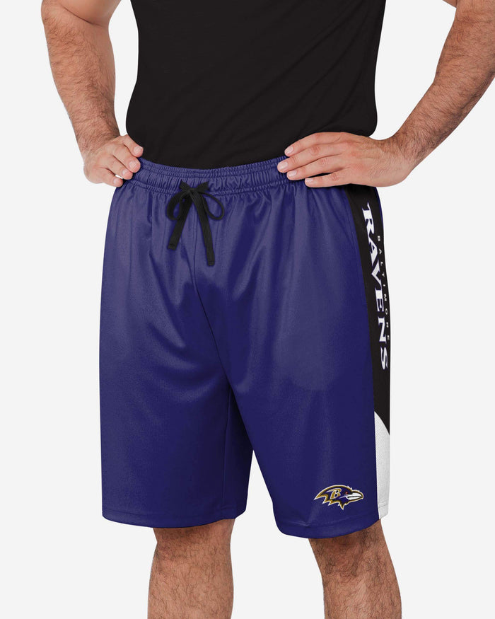 Baltimore Ravens Side Stripe Training Shorts FOCO S - FOCO.com