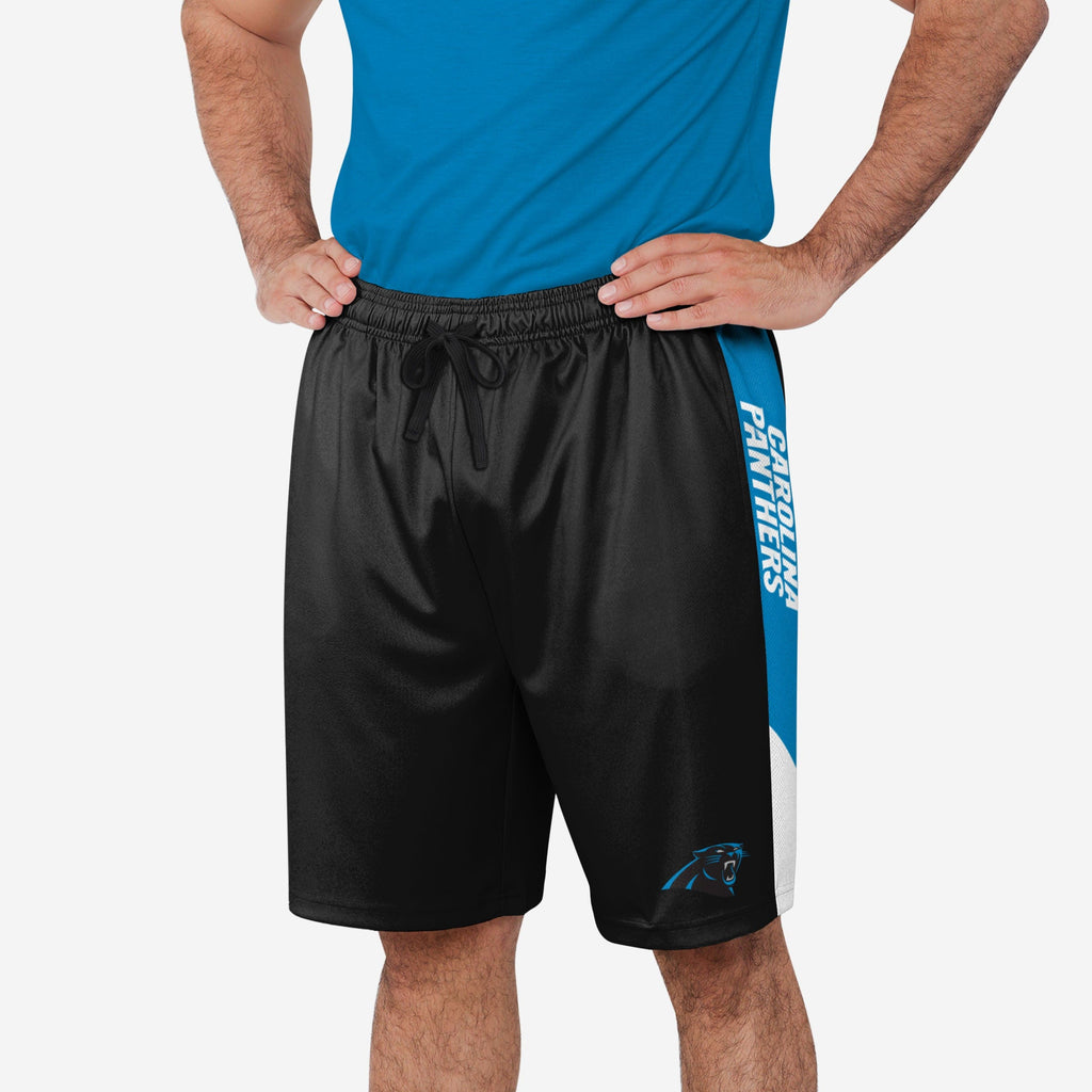 Carolina Panthers Side Stripe Training Shorts FOCO S - FOCO.com