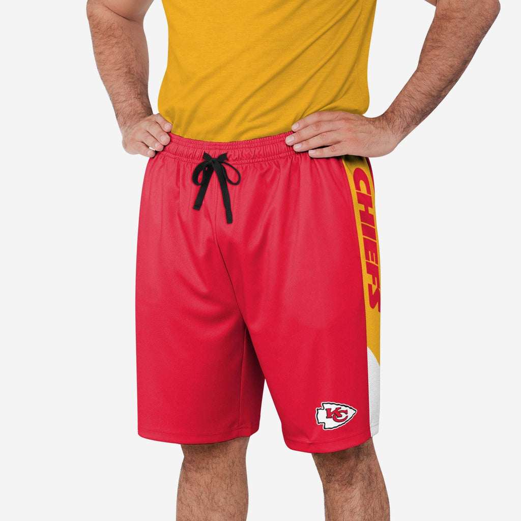 Kansas City Chiefs Side Stripe Training Shorts FOCO S - FOCO.com