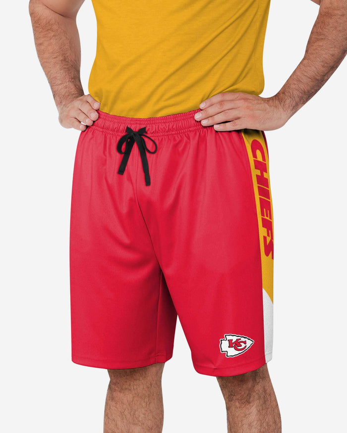 Kansas City Chiefs Side Stripe Training Shorts FOCO S - FOCO.com