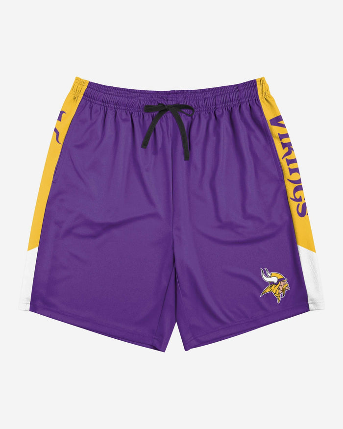 Minnesota Vikings Side Stripe Training Shorts FOCO - FOCO.com