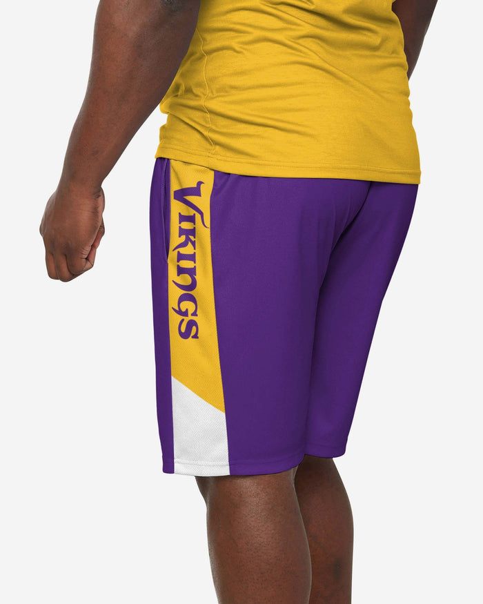 Minnesota Vikings Side Stripe Training Shorts FOCO - FOCO.com