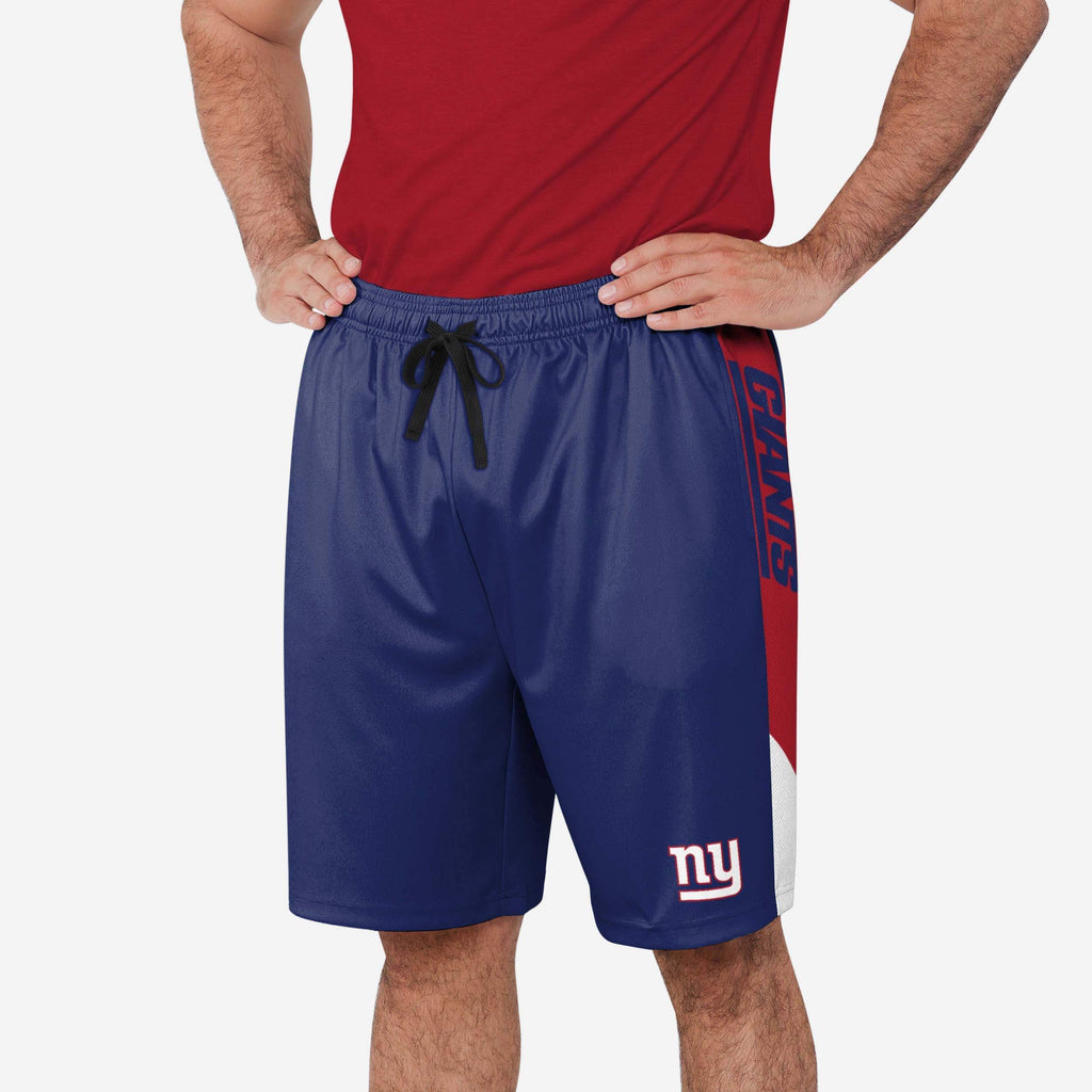 New York Giants Side Stripe Training Shorts FOCO S - FOCO.com