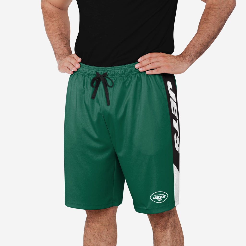 New York Jets Side Stripe Training Shorts FOCO S - FOCO.com