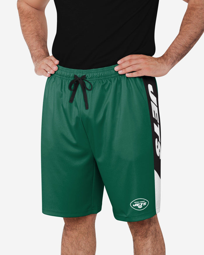 New York Jets Side Stripe Training Shorts FOCO S - FOCO.com