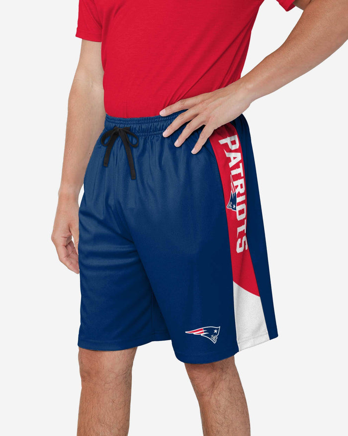 New England Patriots Side Stripe Training Shorts FOCO S - FOCO.com