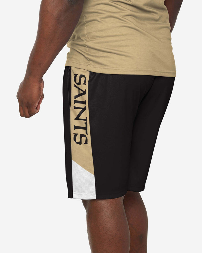 New Orleans Saints Side Stripe Training Shorts FOCO - FOCO.com