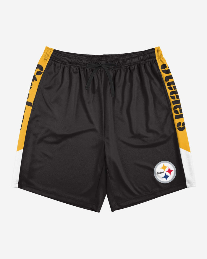 Pittsburgh Steelers Side Stripe Training Shorts FOCO - FOCO.com