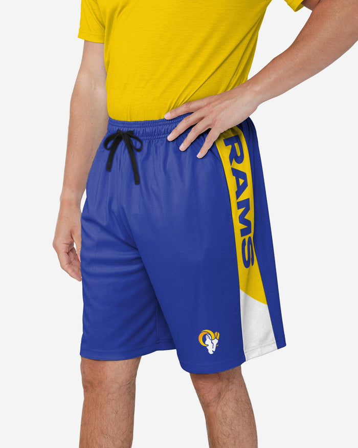 Los Angeles Rams Side Stripe Training Shorts FOCO S - FOCO.com