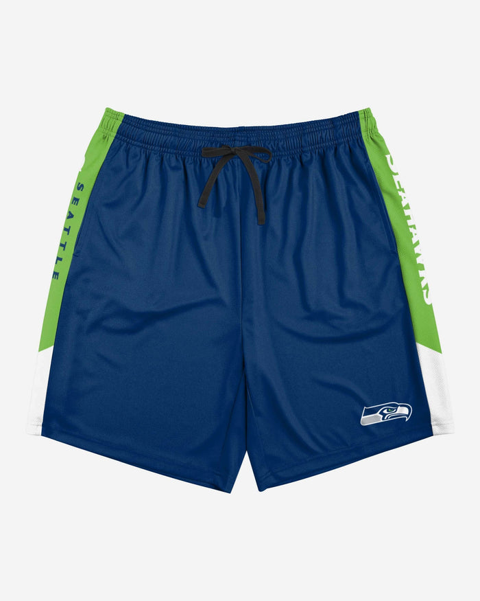 Seattle Seahawks Side Stripe Training Shorts FOCO - FOCO.com