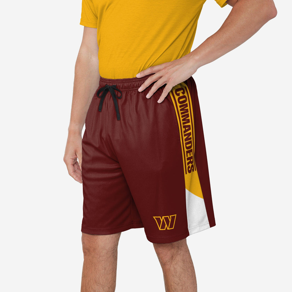 Washington Commanders Side Stripe Training Shorts FOCO S - FOCO.com